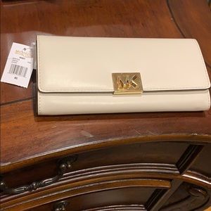 Michael Kors brand new white leather wallet